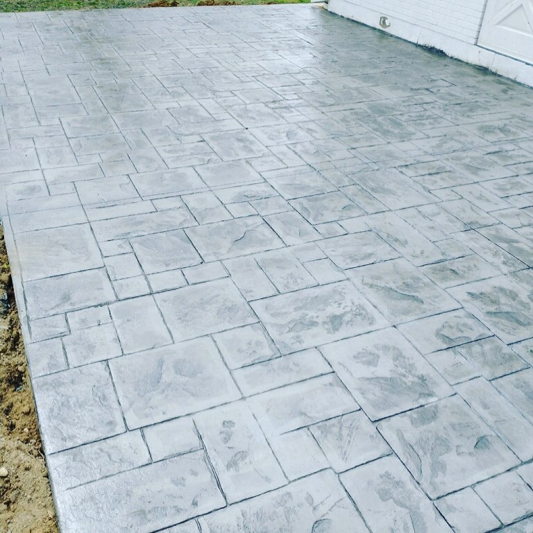 A Stamped Concrete Patio